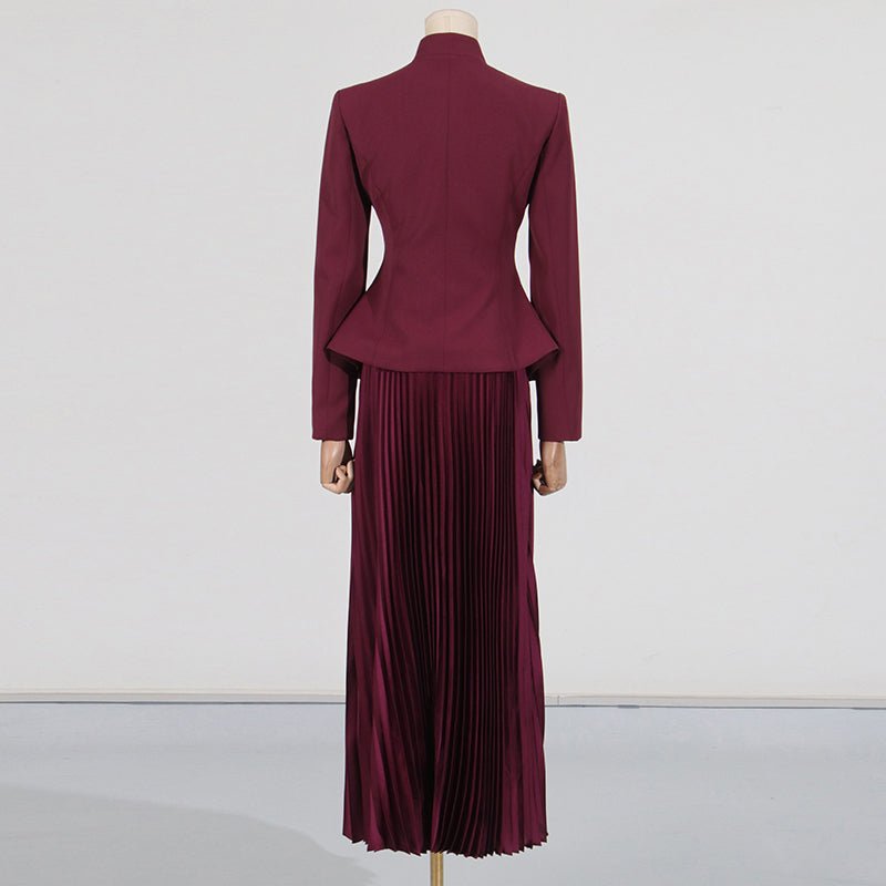 Elegant Two - Piece Skirt Set - HalleBeauty